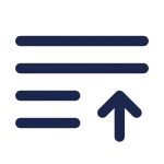 List Arrow Up SVG Icon